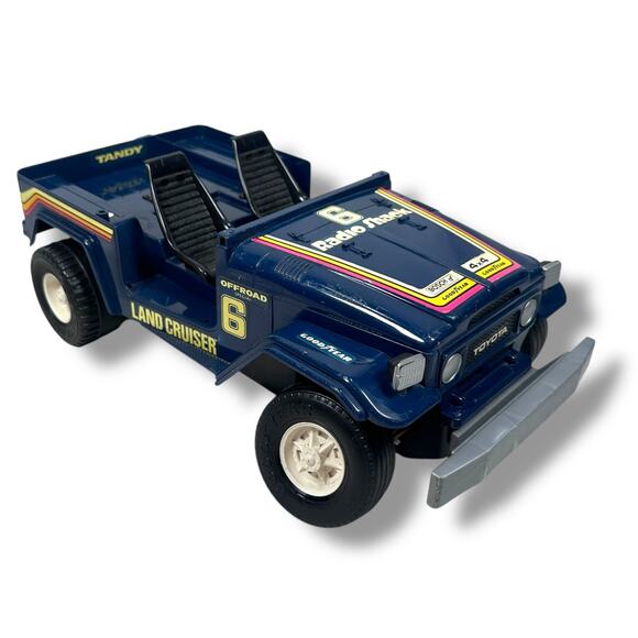 Vintage Nikko Radio Shack RC Toyota Land Cruiser 4x4 Off-Road Truck Blue READ - Picture 1 of 12